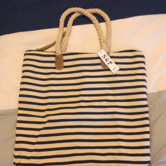 Summer& rose striped tote - Picture 2 of 3